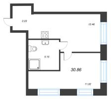 1 ккв № 26 Корп.: 1 , Секция 3  в ЖК ID Polytech