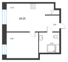 1 ккв № 2 Корп.: 1 , Секция 1  в ЖК ID Polytech