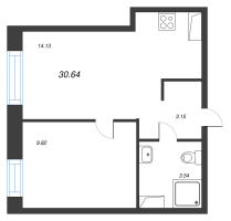 1 ккв № 143 Корп.: 1 , Секция 1  в ЖК ID Polytech