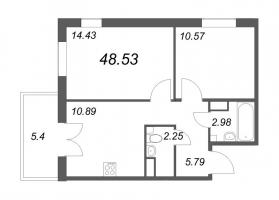 2 ккв № 3 Корп.: 5.1 , Секция 1  в ЖК IQ Гатчина