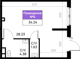 К. пом № 6к Корп.: 6 , Секция 6.1  в ЖК Имена