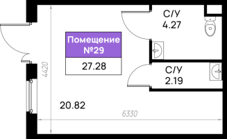 К. пом № 29к Корп.: 6 , Секция 6.6  в ЖК Имена