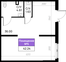 К. пом № 5к Корп.: 6 , Секция 6.1  в ЖК Имена