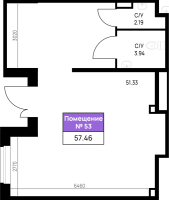 К. пом № 53к Корп.: 5.2 , Секция 5.10  в ЖК Имена
