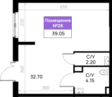 К. пом № 28к Корп.: 6 , Секция 6.6  в ЖК Имена