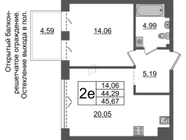 2 ккв (Евро) № 385 Корп.: 1 , Секция ВI.2  в ЖК Imperial Club