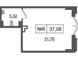 К. пом № БII.5-НП6 Корп.: 1 , Секция БII.5  в ЖК Imperial Club