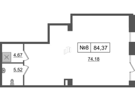 К. пом № БII.6-НП8 Корп.: 1 , Секция БII.6  в ЖК Империал Клаб