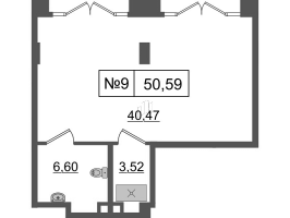 К. пом № А.6-НП9 Корп.: 1 , Секция А.6  в ЖК Империал Клаб