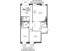 3 ккв № БI.5-216 Корп.: 1 , Секция БI.5  в ЖК Империал Клаб