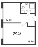 1 ккв № 461 Корп.: В1 , Секция 5  в ЖК In2it