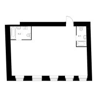 3 ккв № 1.2.4 Корп.: Литера Р , Секция 1  в ЖК Кантемировская 11