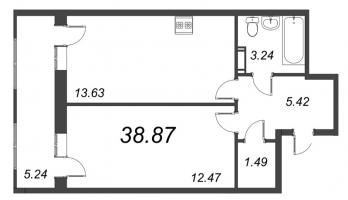 1 ккв № 94 Корп.: 1 , Секция 1  в ЖК Капральский