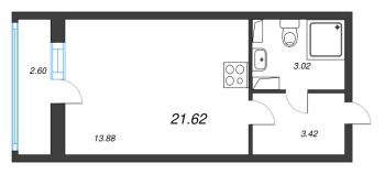 Студия № 477 Корп.: 2 Уч. 3 , Секция 2.9  в ЖК Кинопарк