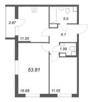 2 ккв № 396 Корп.: 2.1 Уч. 2 , Секция 1.7  в ЖК Кинопарк