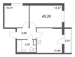 2 ккв № 492 Корп.: 3.2 , Секция 2.1  в ЖК Кинопарк