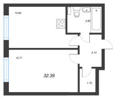 1 ккв № 160 Корп.: 2 Уч. 3 , Секция 2.4  в ЖК Кинопарк