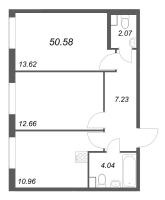 2 ккв № 561 Корп.: 3.2 , Секция 2.2  в ЖК Кинопарк