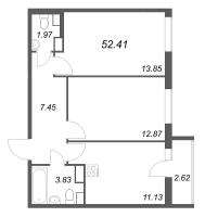 2 ккв № 778 Корп.: 3.2 , Секция 2.6  в ЖК Кинопарк