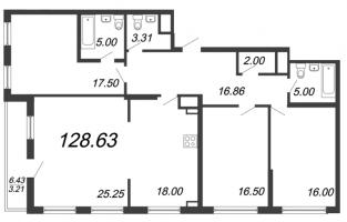 4 ккв № 17ж Корп.: 2 , Секция 7  в ЖК Колумб