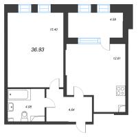 1 ккв № 14 Корп.: 2 , Секция 1  в ЖК Кристалл Холл