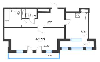 1 ккв № 146 Корп.: 2 , Секция 5  в ЖК Кристалл Холл