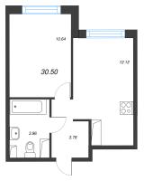 1 ккв № 149 Корп.: 1.2 , Секция 3  в ЖК Кронунг Янино