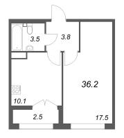 1 ккв № 70 Корп.: 1 , Секция 2  в ЖК Кронунг ЮГ