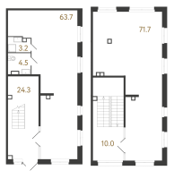 К. пом № 585 Корп.: 2 , Секция 1  в ЖК Куинджи