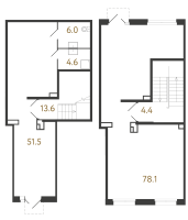 К. пом № 586 Корп.: 2 , Секция 1  в ЖК Куинджи
