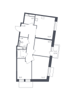 3 ккв № 122 Корп.: 1 , Секция 3  в ЖК Курортный Квартал
