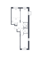 3 ккв (Евро) № 166 Корп.: 7 , Секция 3  в ЖК Курортный Квартал