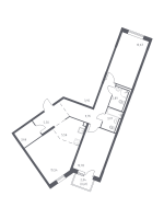 3 ккв (Евро) № 276 Корп.: 1 , Секция 5  в ЖК Квартал Лаголово
