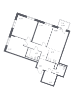 4 ккв (Евро) № 689 Корп.: 1 , Секция 10  в ЖК Квартал Лаголово
