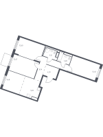 4 ккв (Евро) № 291 Корп.: 4 , Секция 3  в ЖК Квартал Лаголово