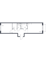2 ккв (Евро) № 746 Корп.: 1.1 , Секция 5  в ЖК Квартал Торики