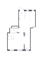 К. пом № 13нп Корп.: 1.1 , Секция 3  в ЖК Квартал Торики