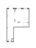 К. пом № 16нп Корп.: 1.1 , Секция 4  в ЖК Квартал Торики