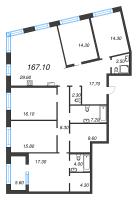 6 ккв (Евро) № 49 Корп.: 2 Уч. 2-3 , Секция 2  в ЖК ЛДМ