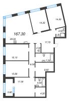6 ккв (Евро) № 46 Корп.: 2 Уч. 2-3 , Секция 2  в ЖК ЛДМ