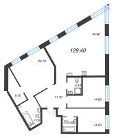 4 ккв (Евро) № 279 Корп.: 4 Уч. 11 , Секция 11  в ЖК ЛДМ