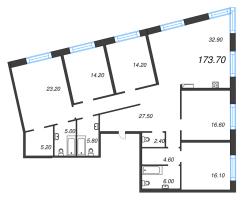 6 ккв (Евро) № 440 Корп.: 7 Уч. 17 , Секция 17  в ЖК ЛДМ