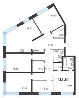 5 ккв (Евро) № 403 Корп.: 6 Уч. 16 , Секция 16  в ЖК ЛДМ