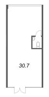 К. пом № 2.12 Корп.: 1 , Секция 1  в ЖК LOTS Морской Пехоты