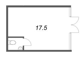 К. пом № 1.8 Корп.: 1 , Секция 1  в ЖК LOTS Пейзажная