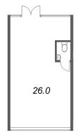 К. пом № 5.60 Корп.: 1 , Секция 1  в ЖК LOTS Тихая