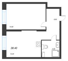 1 ккв № 129 Корп.: 1 , Секция 3  в ЖК LOVO