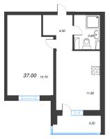 1 ккв № 147 Корп.: 1 , Секция 3  в ЖК LOVO