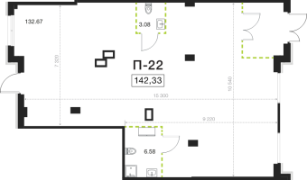 К. пом № П-22 Корп.: 1 , Секция 1  в ЖК Legenda Васильевского