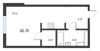 Студия № 315 Корп.: 1 , Секция 6  в ЖК Legenda Васильевского